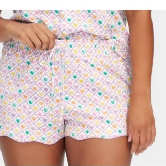 Roller Rabbit Target Multicolor Geo Hearts Pajama Set NWT - Picture 8 of 8